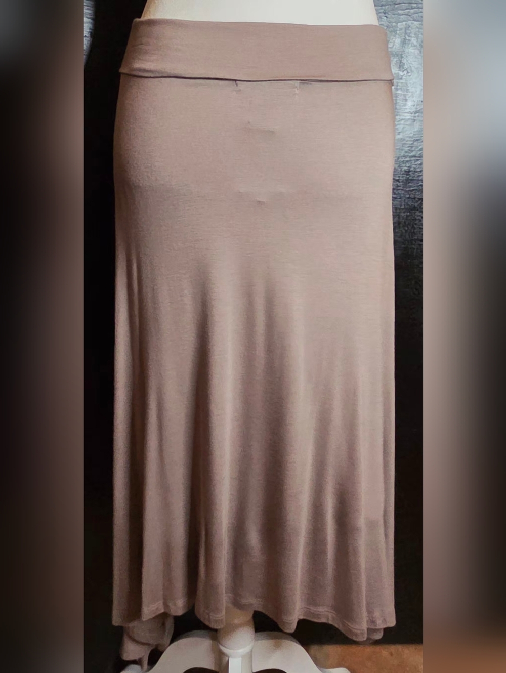 NWT Design History Nutmeg Foldover Sharkbite Maxi Skirt L - Picture 6 of 11